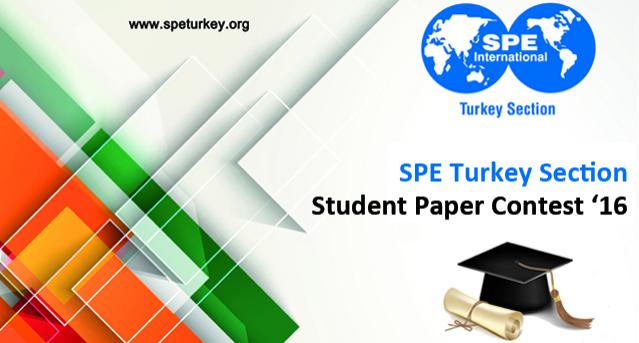 SPE Turkey 2016 Student Paper Contest